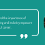 Ansab. Text: I understand first hand the importance of mentorship, networking and industry exposure in shaping a successful career.